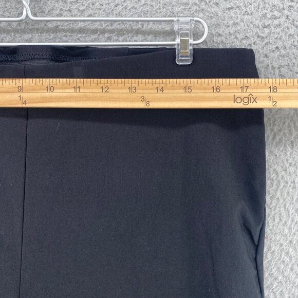 Chicos Pants Womens 2.5 US 14 Black So Slimming Stretch Straight Everyday Casual - Picture 8 of 12